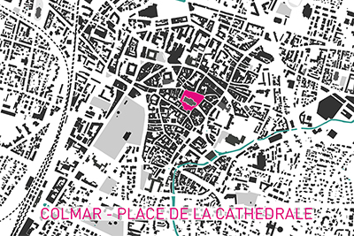 COLMAR - Aménagement de la place de la Cathédrale - concours d'idées - FRYS mandataire / VIALIS - Moa: ville de Colmar - 2019