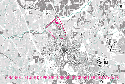 ORANGE – Etude de projet urbain du quartier de l'Aygues<BR/>équipe Moe : FRYS associés/TEMAH études – Moa : CCPRO Orange–2018-en cours