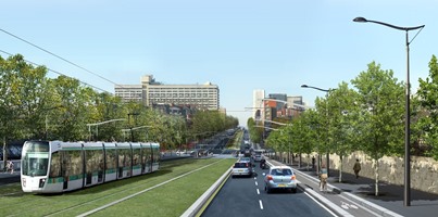 PARIS –Tramway T3 de la porte d’Ivry à la porte de Charenton équipe Moe : Agence Devillers et associés mandataire- Corajoud-Salliot-Taborda (Y.Salliot, directeur de projet)-Arcadis-Coteba-A.Argod– Moa : ville de Paris/mission tramway – 2007 – 2012